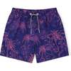 Palms Swim Trunks, Blue - Swim Trunks - 1 - thumbnail