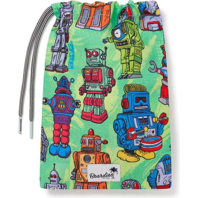 Robots Swim Trunks, Green - Swim Trunks - 3