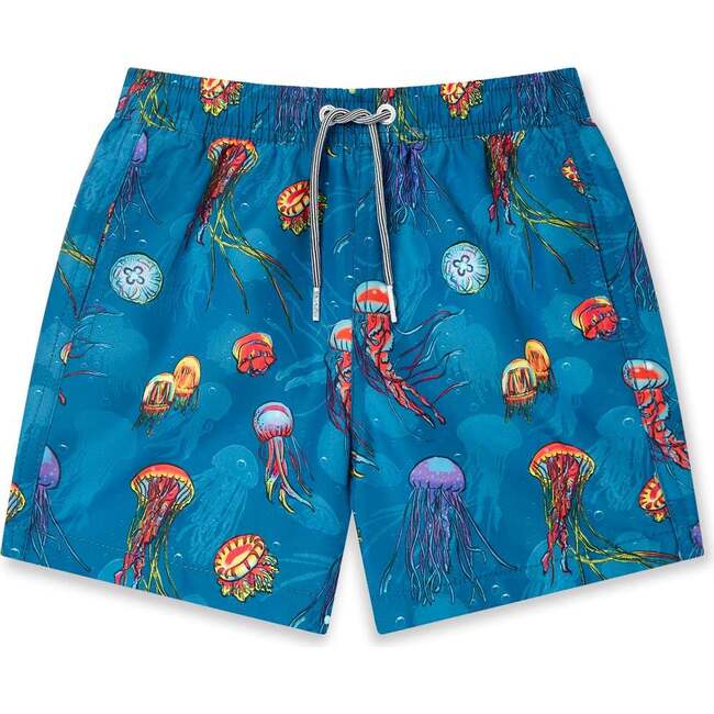 Jellyfish Swim Trunks, Blue