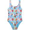 Ice Creams Classic Swimsuit, Blue - One Pieces - 1 - thumbnail