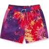 Bright Tie Dye Swim Trunks, Multi - Swim Trunks - 1 - thumbnail