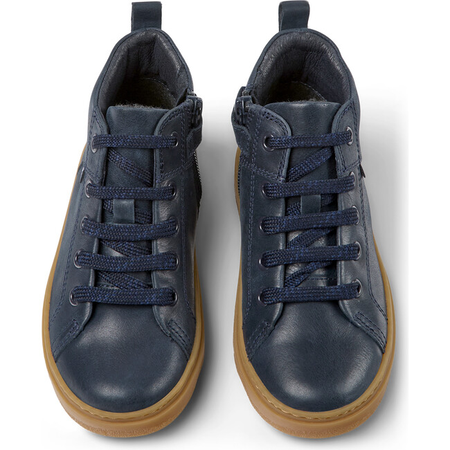 Kiddo Lace Leather Ankle Boots, Navy