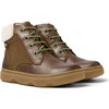 Kiddo Leather Nubuck Fur Ankle Boots, Medium Brown - Booties - 2