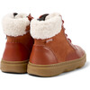 Kiddo Leather Nubuck Fur Ankle Boots, Medium Red - Booties - 5
