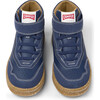 Runner Four Ankle Velcro Closure Leather Sneakers, Dark Blue - Sneakers - 1 - thumbnail