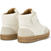Runner Four Leather Ankle Velcro Nubuck Sneakers, White Natural - Sneakers - 5