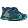 Drift Trail Textile And Leather Sneakers, Blue And Green - Sneakers - 2
