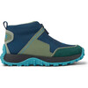 Drift Trail Textile And Leather Sneakers, Blue And Green - Sneakers - 3