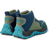 Drift Trail Textile And Leather Sneakers, Blue And Green - Sneakers - 5