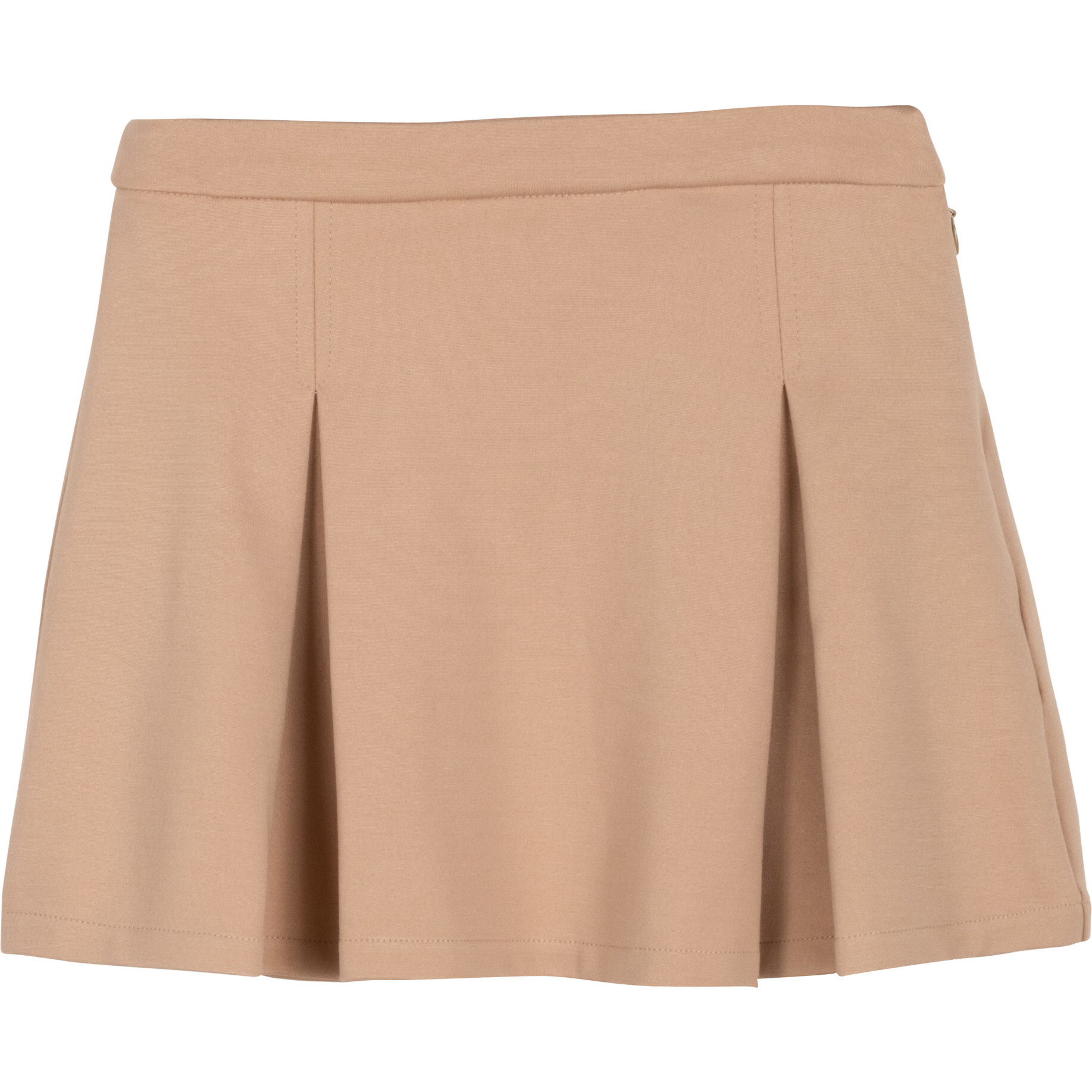Stacy Box Pleated Skirt, Khaki - Maison Me Exclusives Stacy Box Pleated Skirt, Khaki - Maison Me Exclusives