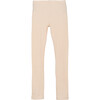 Reese Ribbed Legging, Cream - Leggings - 1 - thumbnail