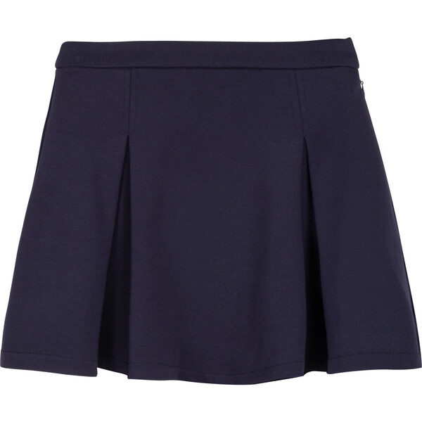 Stacy Box Pleated Skirt, Classic Navy - Maison Me Exclusives