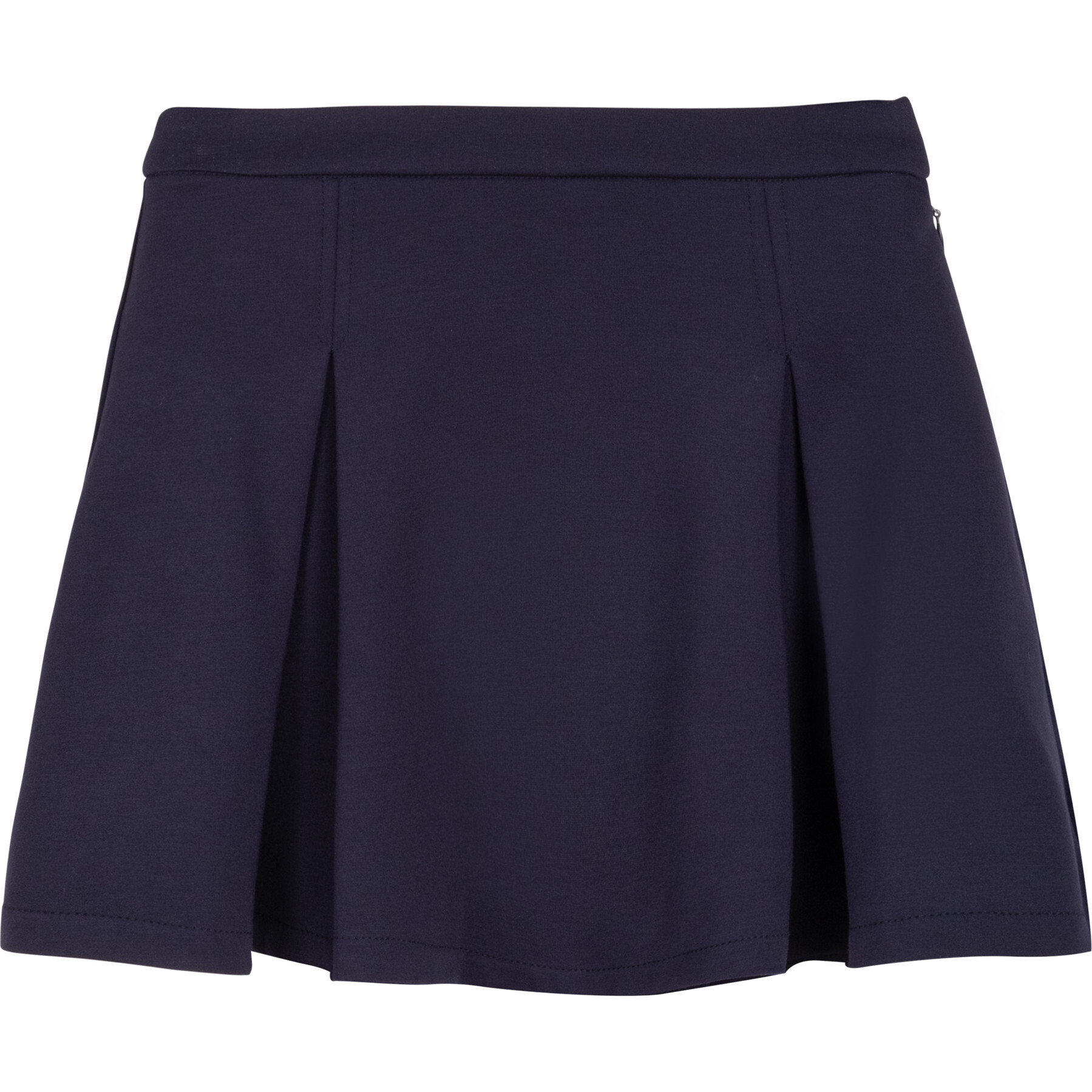 Stacy Box Pleated Skirt, Classic Navy - Maison Me Exclusives
