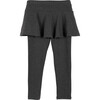 Luna Skirt Legging, Charcoal Grey - Leggings - 1 - thumbnail