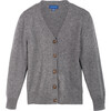 Clarke V Cardigan, Heather Grey - Cardigans - 1 - thumbnail