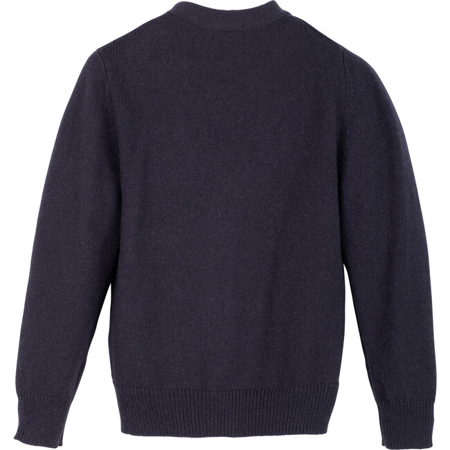 Clarke V Cardigan, Classic Navy - Cardigans - 2