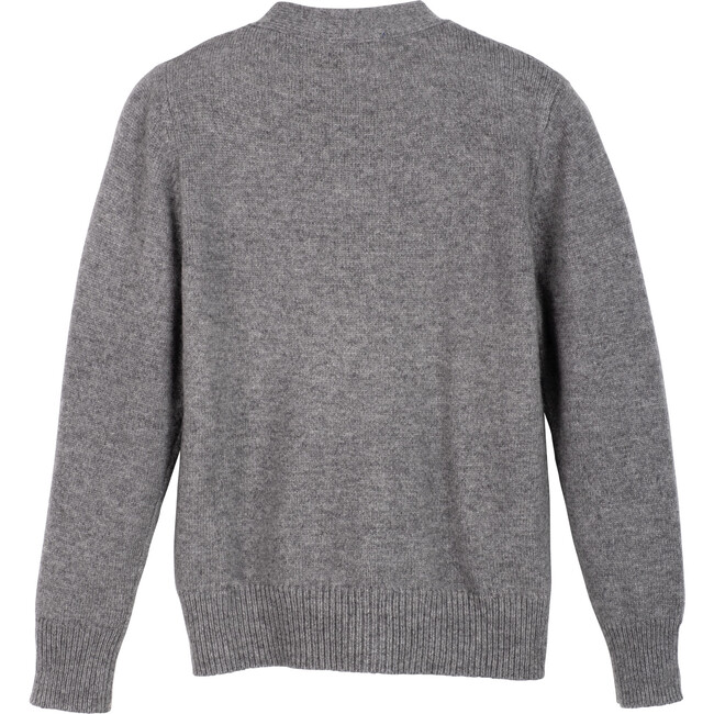 Clarke V Cardigan, Heather Grey - Cardigans - 2
