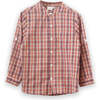 Boys Long Sleeve Check Shirt, Red and Blue - Shirts - 1 - thumbnail