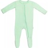 Zippered Footie, Green - Footie Pajamas - 1 - thumbnail