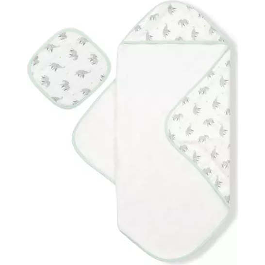 Hooded Towel Set, Elephant - Bath Towels - 1