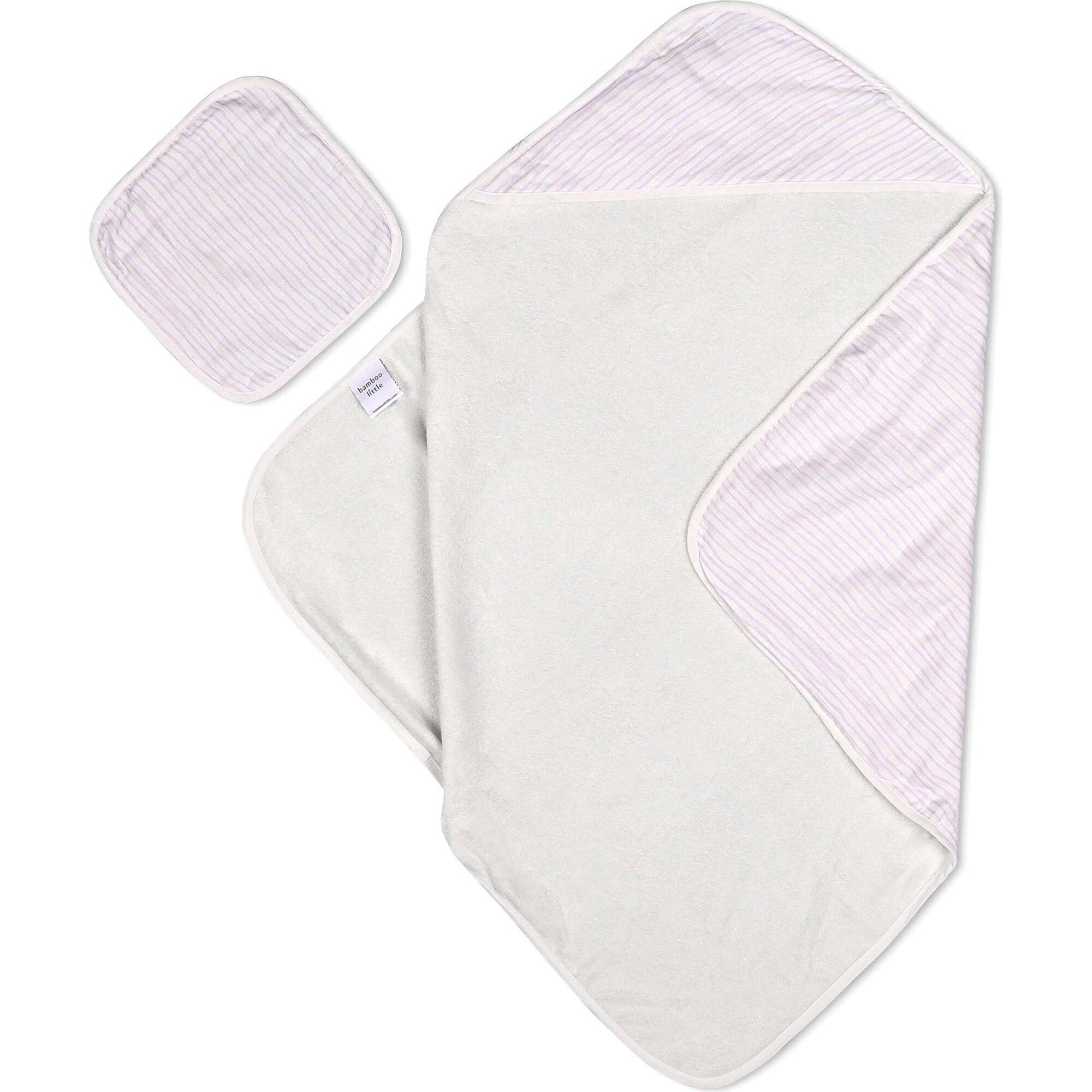 Hooded Towel Set, Lavender Wave - Bath Towels - 1