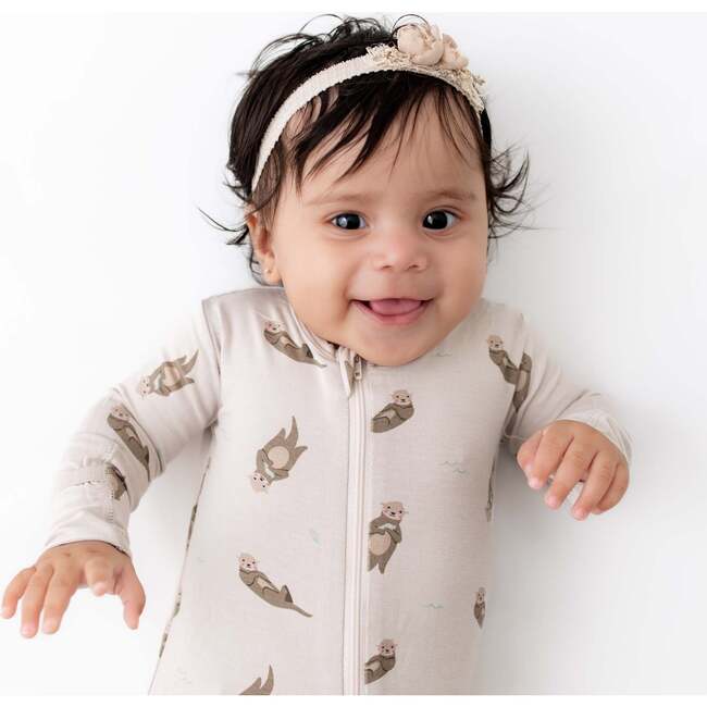 Zippered Footie, Otter - Footie Pajamas - 2