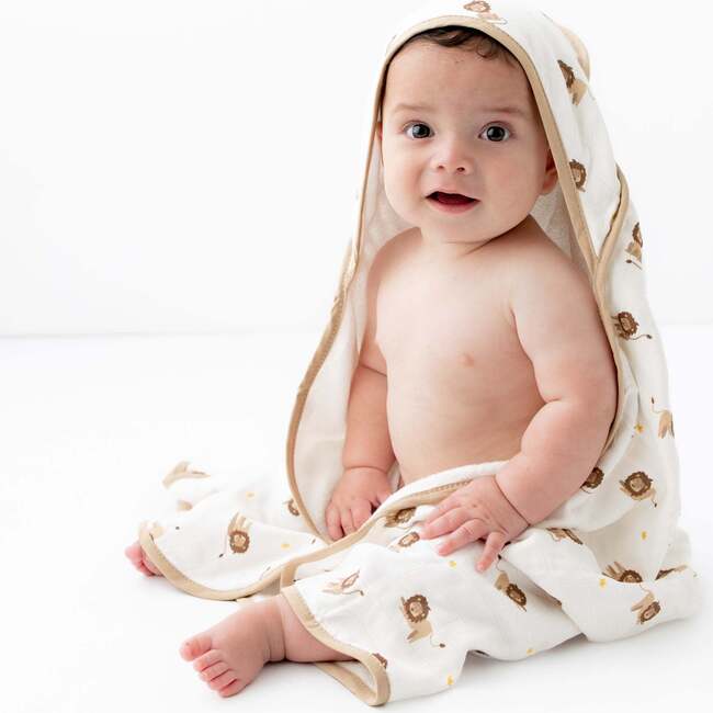 Hooded Towel Set, Lion - Bath Towels - 2