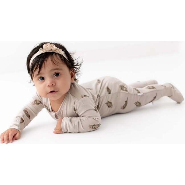 Zippered Footie, Otter - Footie Pajamas - 3