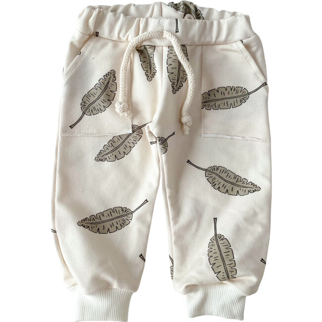 French Terry Sweatpants, Leaves