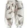 French Terry Sweatpants, Leaves - Sweatpants - 1 - thumbnail