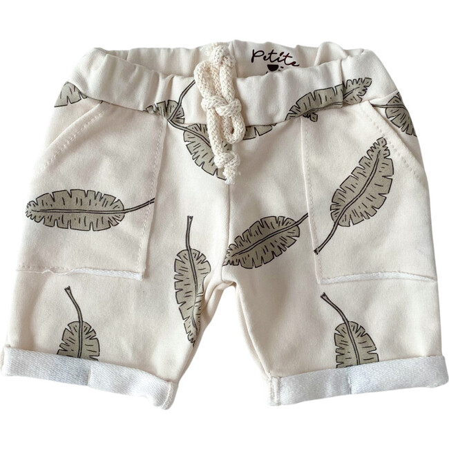 French Terry Boy Shorts, Leaves
