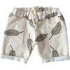 French Terry Boy Shorts, Leaves - Shorts - 1 - thumbnail