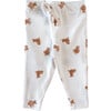 Cotton Baby Leggings, Teddy Bear - Leggings - 1 - thumbnail