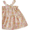 Linen Baby Dress, Floral Pistachio - Dresses - 2