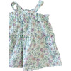 Linen Baby Dress, Floral Mint - Dresses - 2