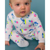 The Organic Zipper Footie, Surfs Up - Footie Pajamas - 2