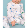 The Organic Zipper Footie, Dino Dig - Footie Pajamas - 2