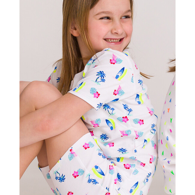 The Organic Short Sleeve Pajama Set, Surfs Up - Pajamas - 2