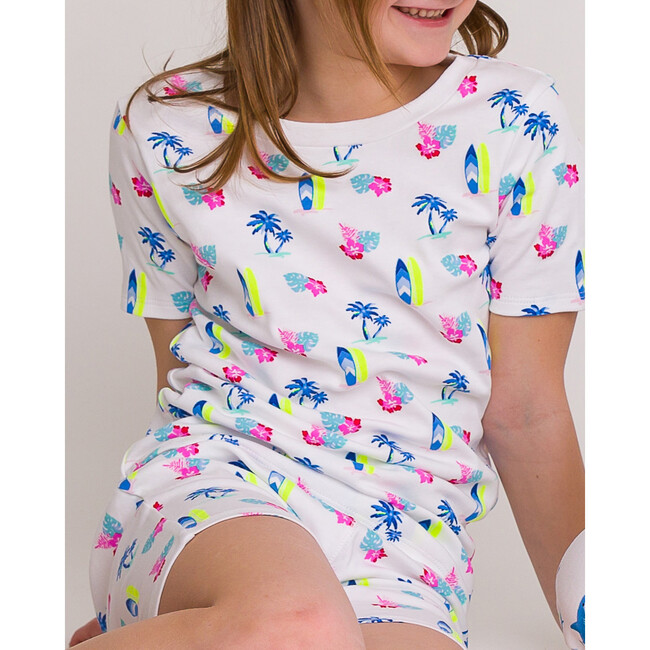 The Organic Short Sleeve Pajama Set, Surfs Up - Pajamas - 3