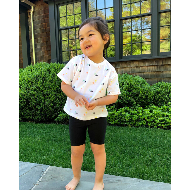 The Organic Short Sleeve Boxy Tee, Palm Print - T-Shirts - 2
