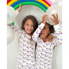 The Organic Printed Pullover Sweatshirt, Neon Rainbows - Sweatshirts - 2