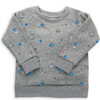 The Organic Pullover & Sweatpant Set, Heather Grey Neon Robots - Mixed Apparel Set - 2