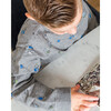 The Organic Pullover & Sweatpant Set, Heather Grey Neon Robots - Mixed Apparel Set - 4
