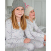 The Organic Ice Skates Printed Long Sleeve Pajama Set, White - Pajamas - 2