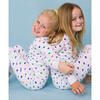The Organic Long Sleeve Pajama Set, Jelly Bean Hearts - Pajamas - 2