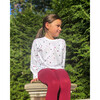 The Organic Long Sleeve Easy Tee, Jeweled Hearts - T-Shirts - 2