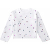 The Organic Long Sleeve Easy Tee, Jeweled Hearts - T-Shirts - 3