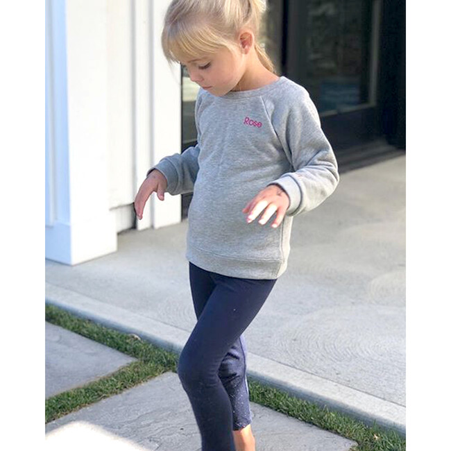 Organic Solid Legging, Navy - Leggings - 2
