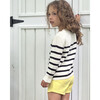 The Garter Stitch Sweater, Cream and Navy Stripe - Sweaters - 4