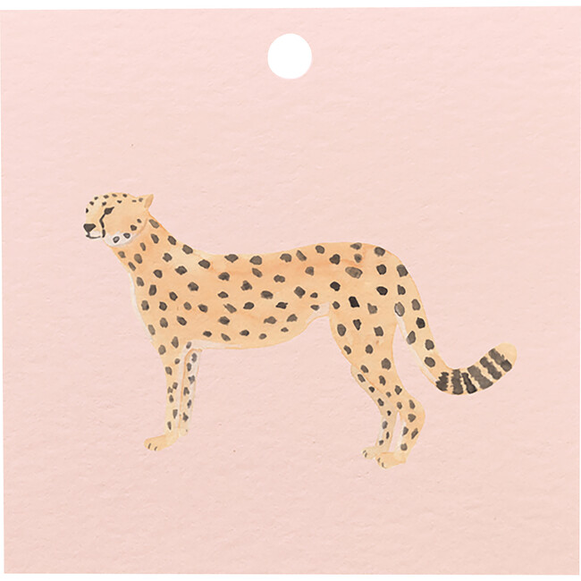 Pink Cheetah Gift Tag Set